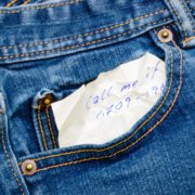 In my denim pocket