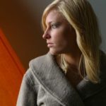 blonde Frau